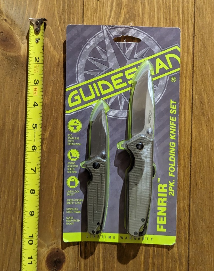 Fenrir Guidesman Two Piece Folding Knife Set Lifetime Warranty