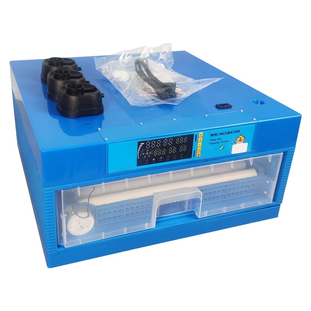 110V 64 Egg Temperature/Humidity Control Digital Display Chicken Incubator