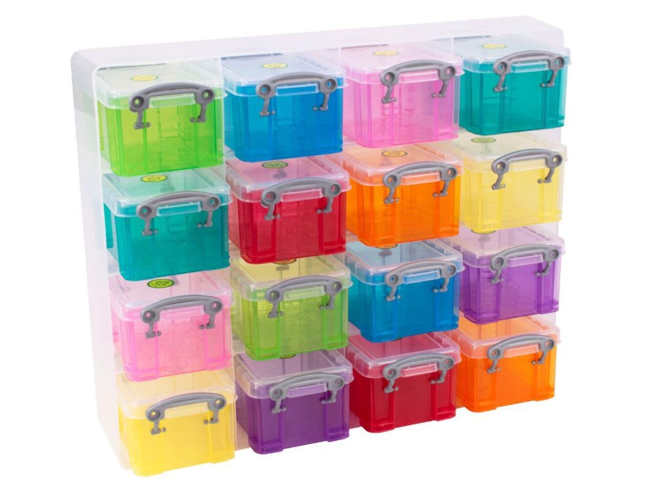 Really Useful Box Really Useful Plastic Storage 0.3 Litre Organiser Pack 16 X