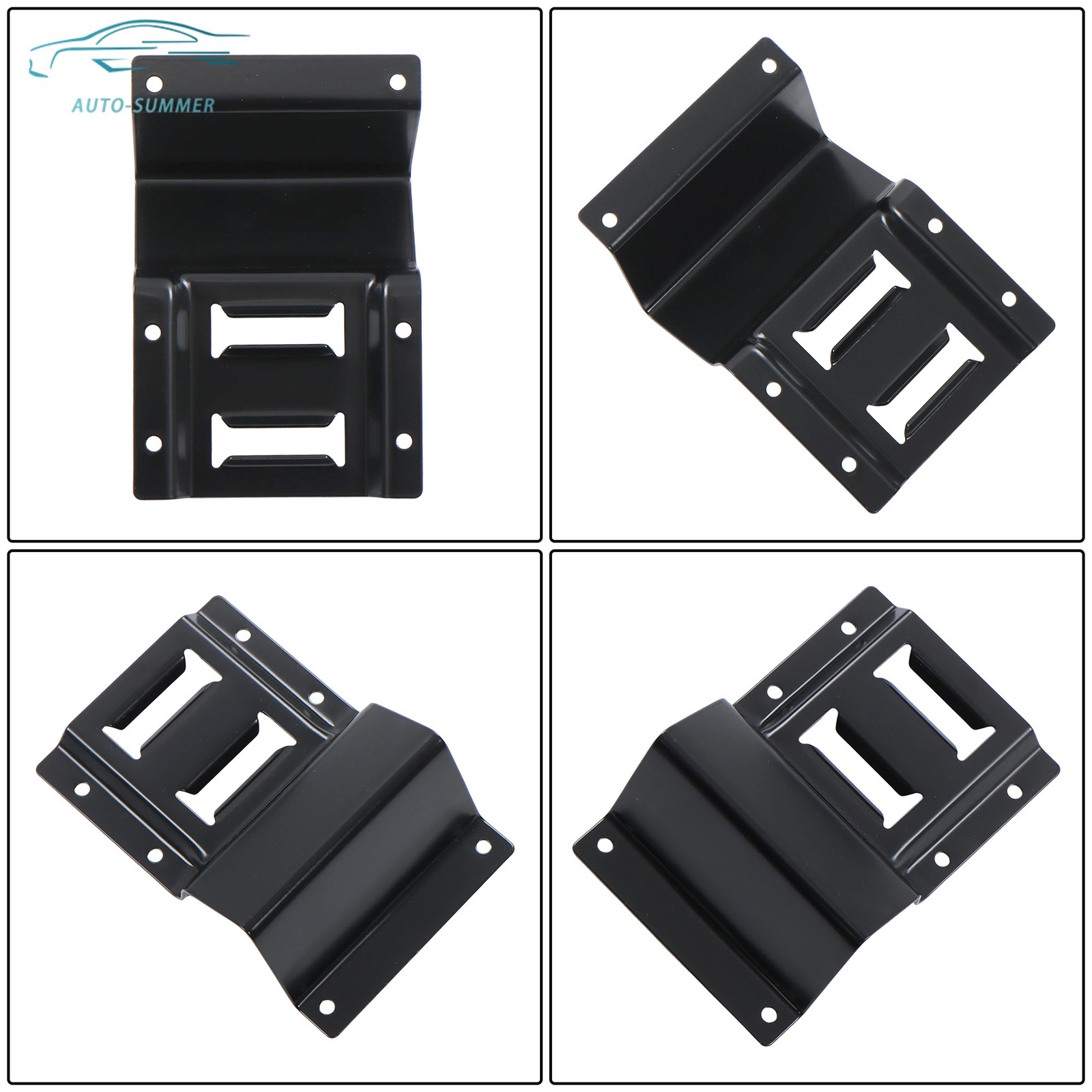 1 Pack Wheel Chock Tie Down Strap Kit For Trailer ATV UTV Black Ratchet Straps