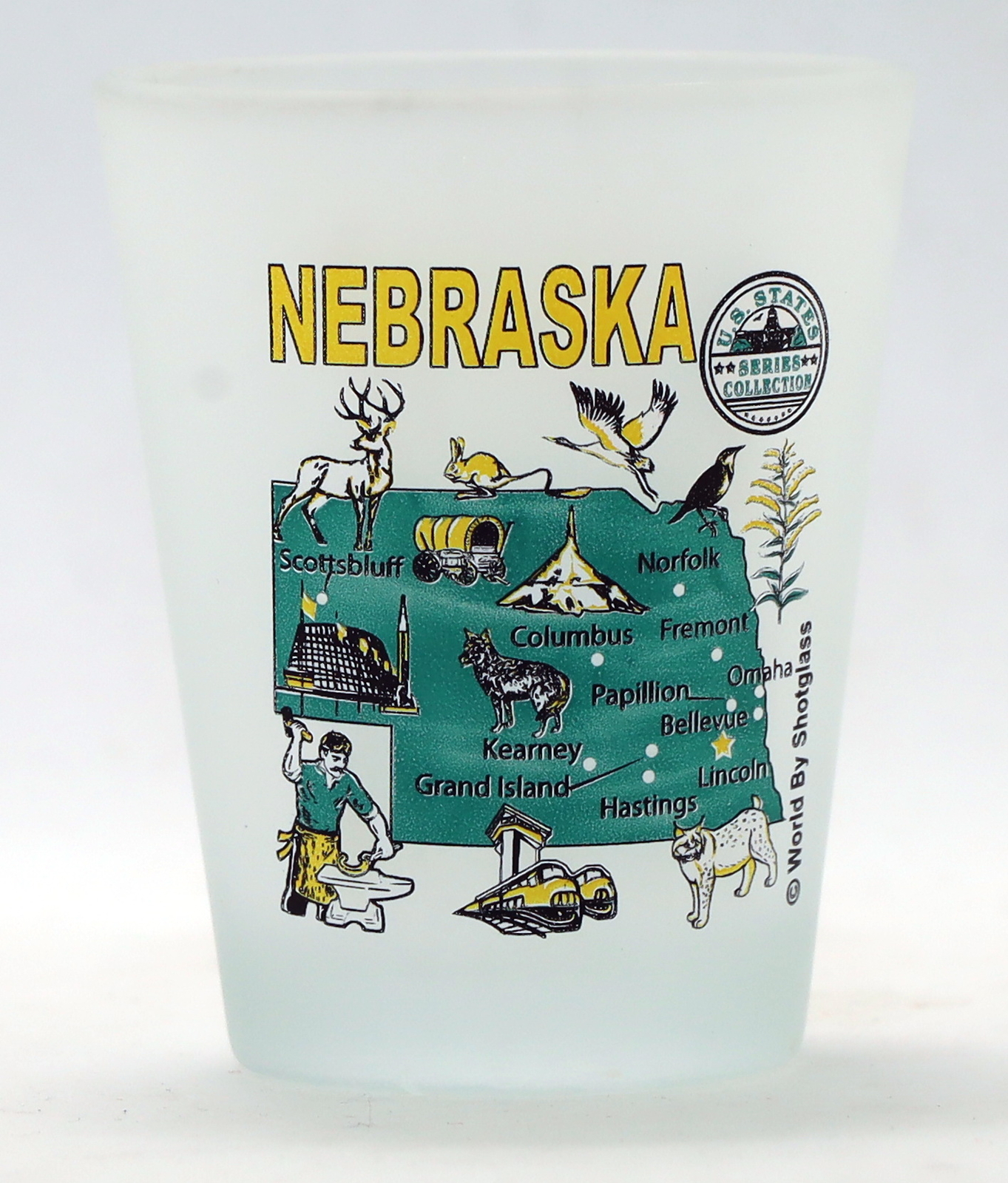 Nebraska US States Series Collection Shot Glass