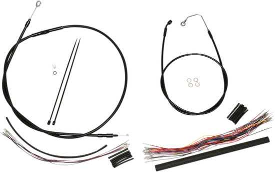XR Clutch Brake Cable Kit Upper Black w Blk for 15-17in ABS Ultra Limited 10-13