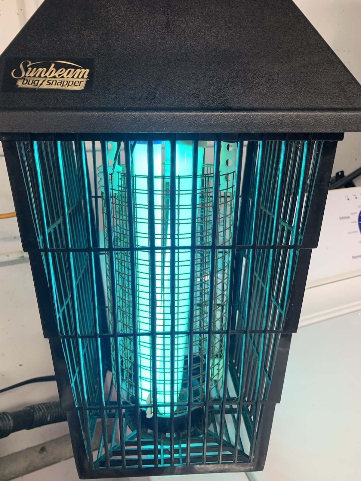 Vintage Sunbeam Bug Zapper Lantern Model 6386 (Tested) Double Bulb (Extra Bulb)