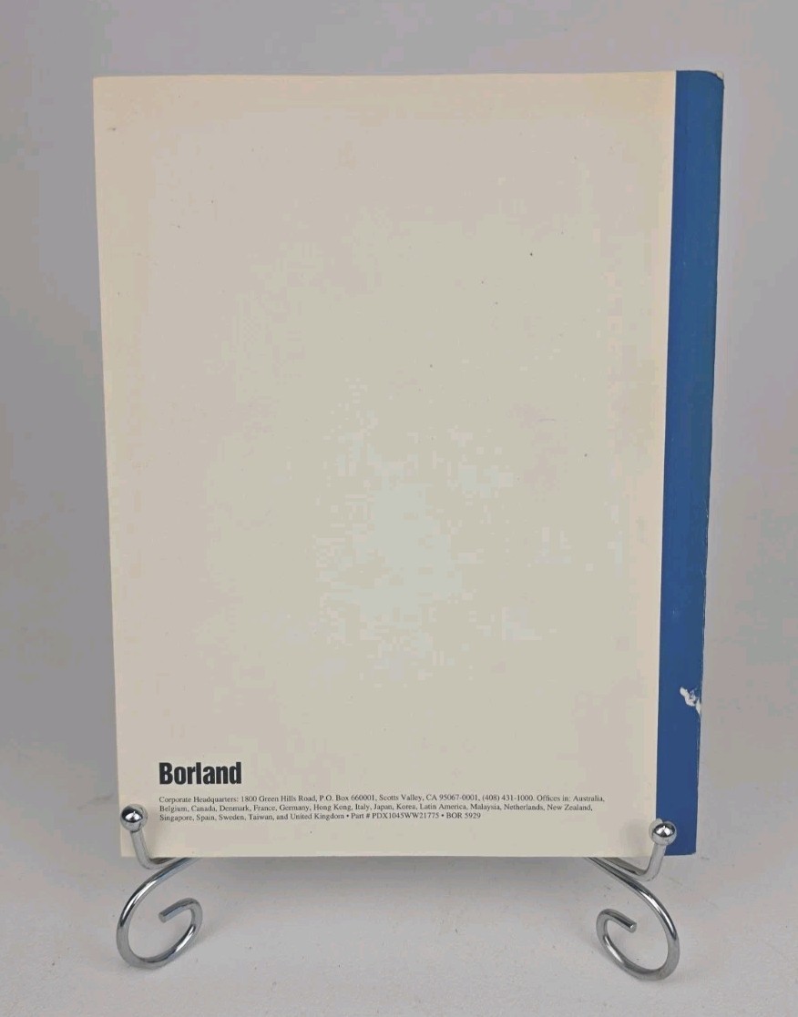 Borland Paradox For DOS PAL Programmers Guide 1993