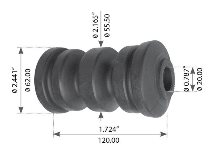 Volvo Truck 3027237 Rubber Leaf Spring Bushing |