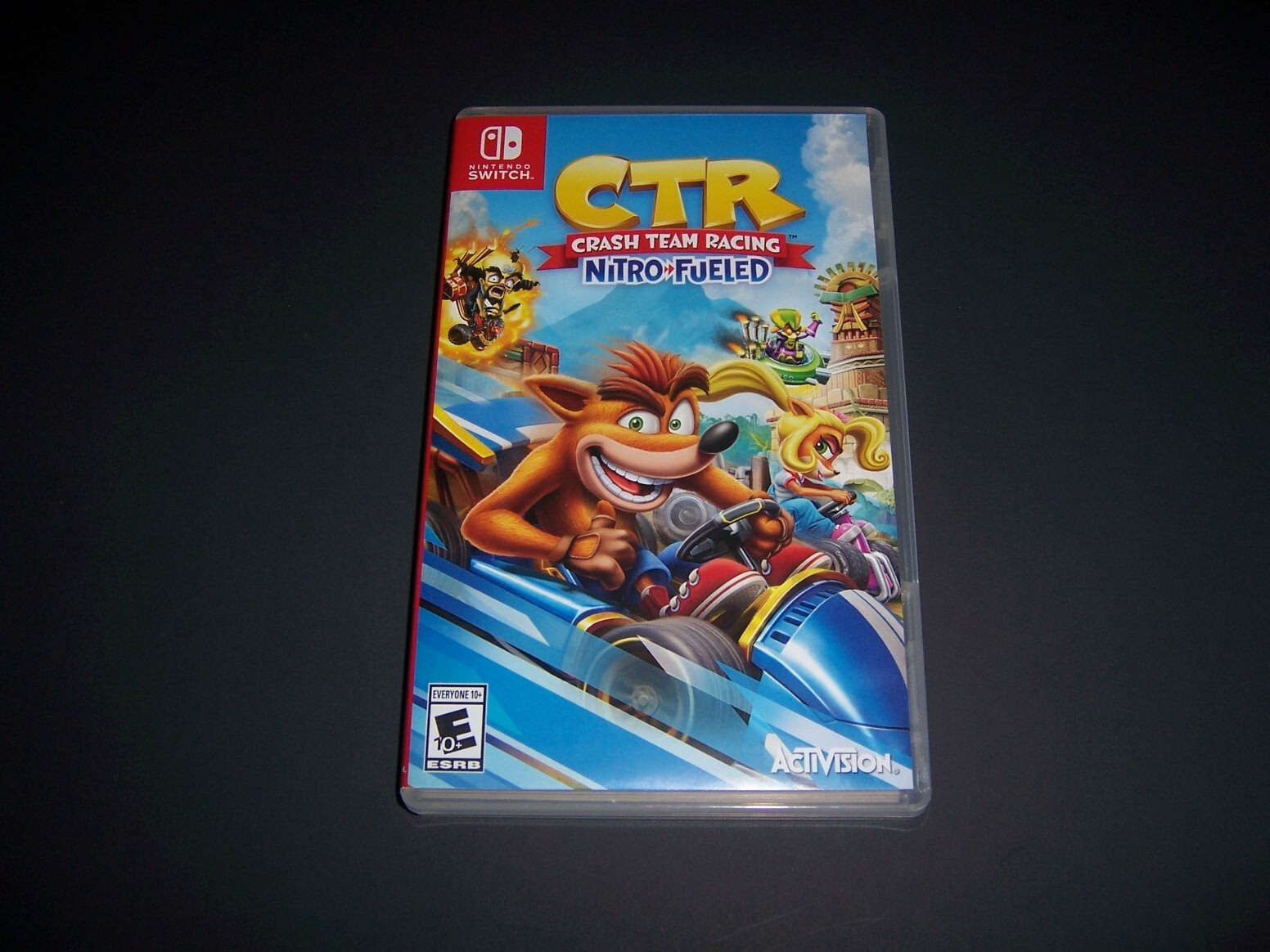 Authentic Case ONLY for CRASH TEAM RACING CTR NITRO FUELED - Nintendo Switch Box