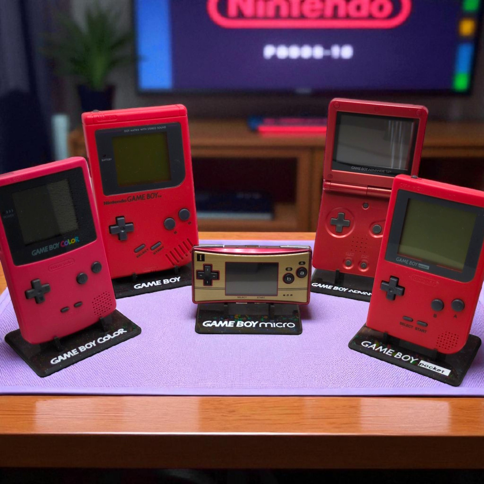 Gaming Handheld Display Stand for Game Boy, DS, 2DS, 3DS, Chromatic and More