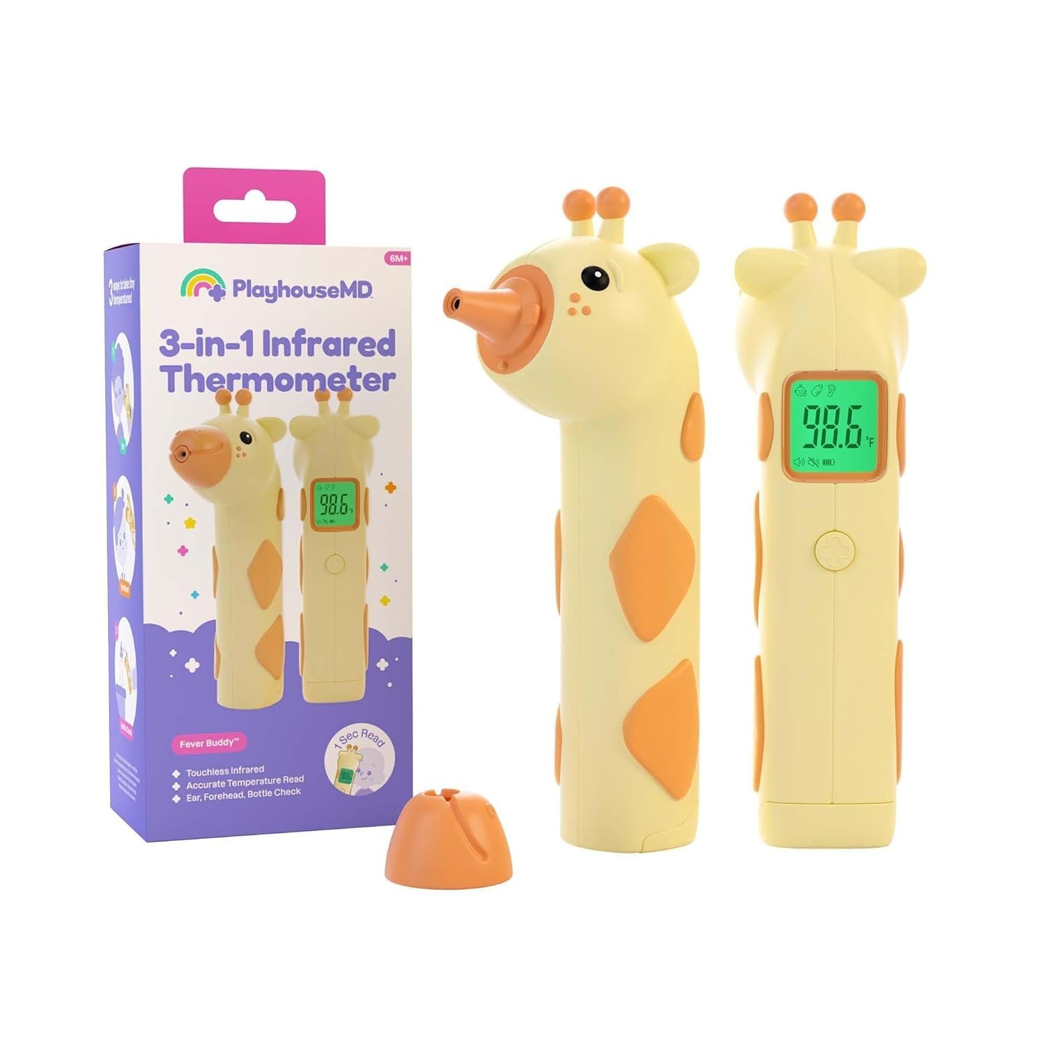 Baby Thermometer for Kids & Infants – Digital Infrared No-Touch Forehead & Ear