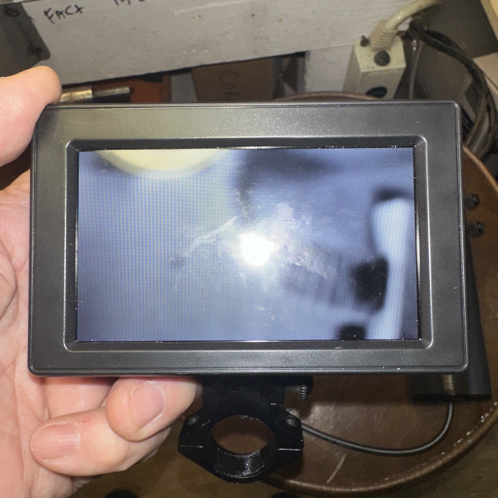 Sanking scope camera. just clamp it on and watch your shot on camera
