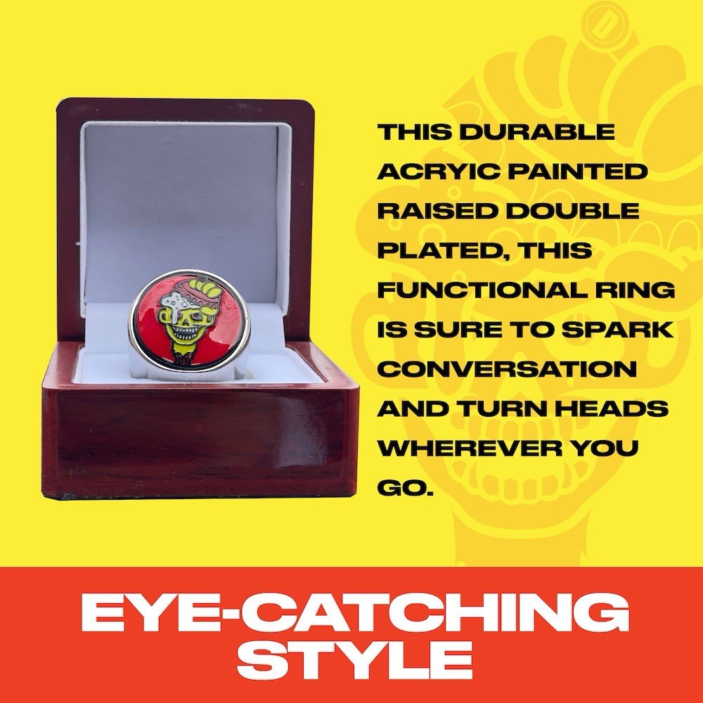 The ORIGINAL DeCAPitator Ring Bottle Opener. Crack Open Your Favorite Bevy.