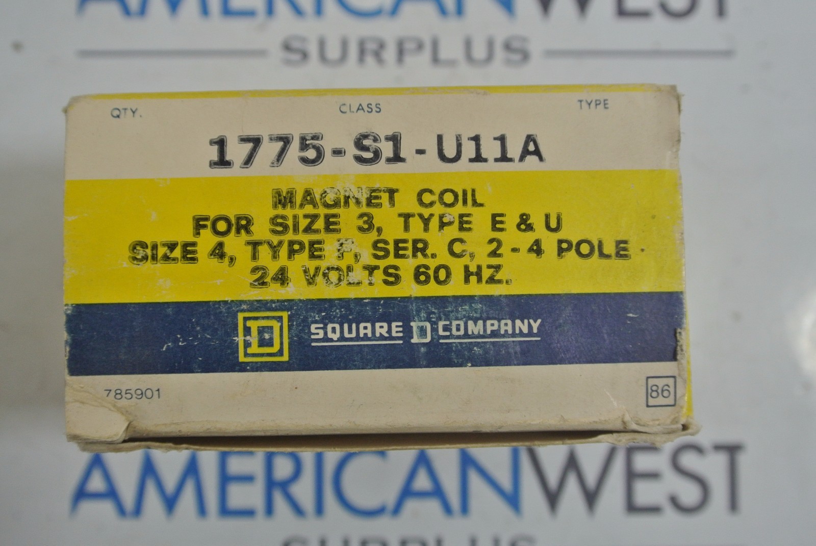 Square D 1775-S1-U11A Magnet Coil 24 VAC  - NEW IN BOX