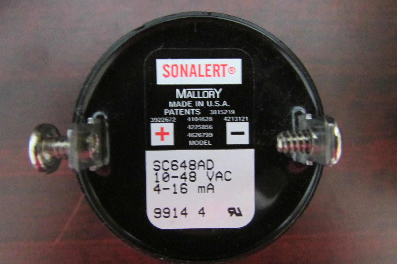 SONALERT MALLORY SC648AD 10-48 VAC Audible Alarm
