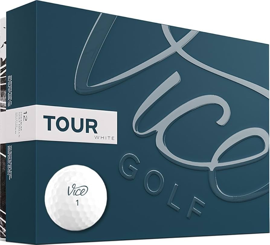 NEW Vice Golf Tour Golf Balls WHITE - 1 Dozen - 12 Balls Total New Sealed FR SH