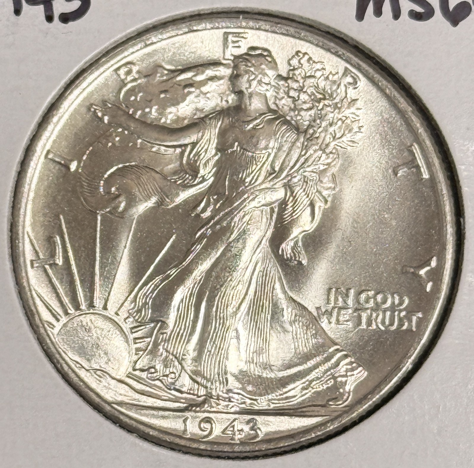 1943 Walking Liberty Half Dollar, Choice Uncirculated, (20416)