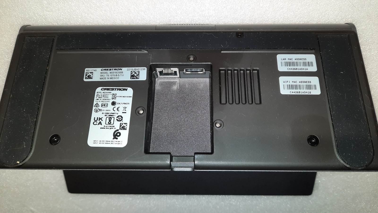 Crestron TS-1070-B-S-T-V (Used for Testing Only)