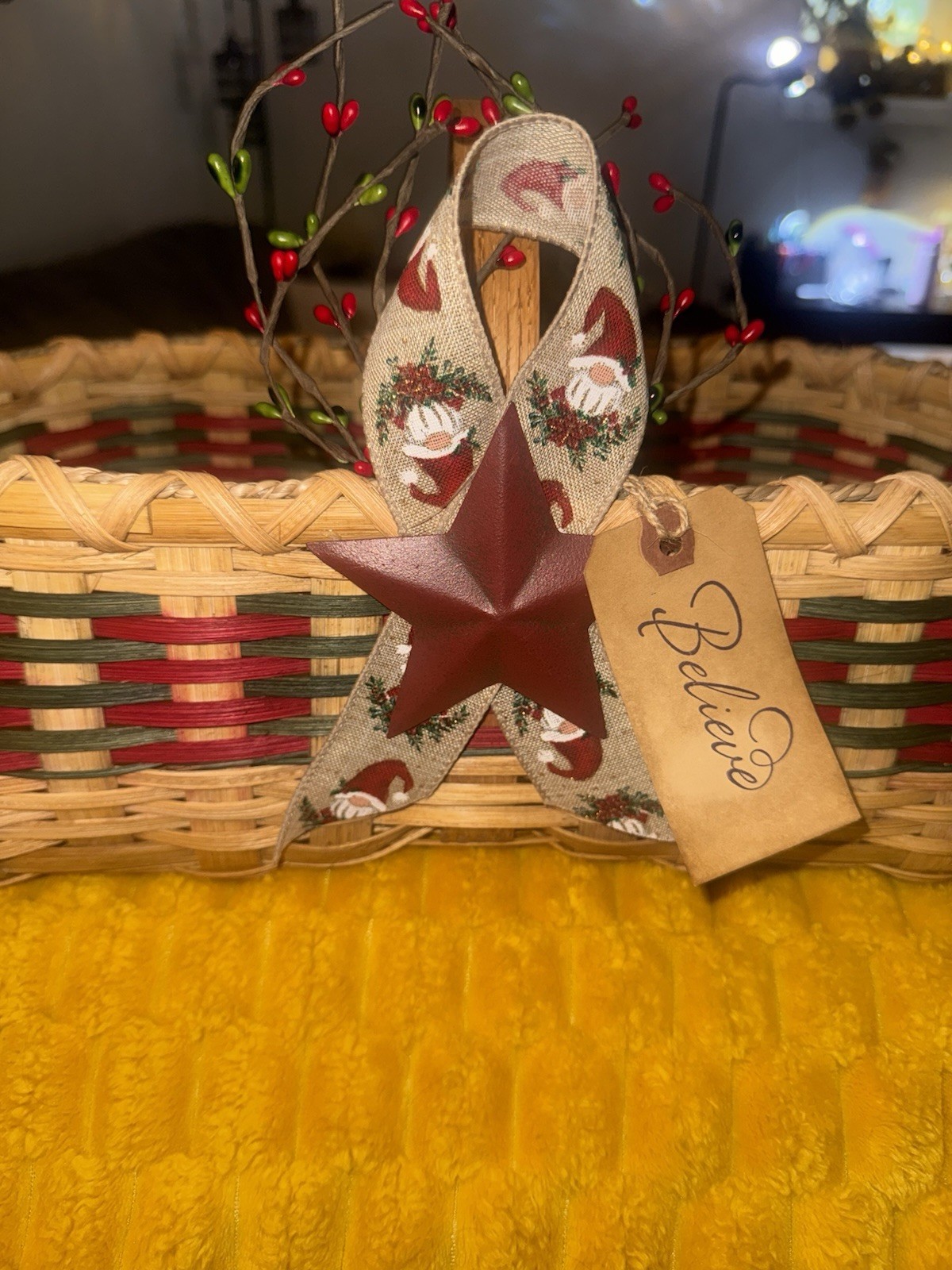 Handmade Christmas Basket