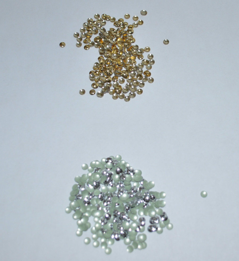 4MM HOT FIX IRON ON HALF DOME STUDS-BAG OF 100