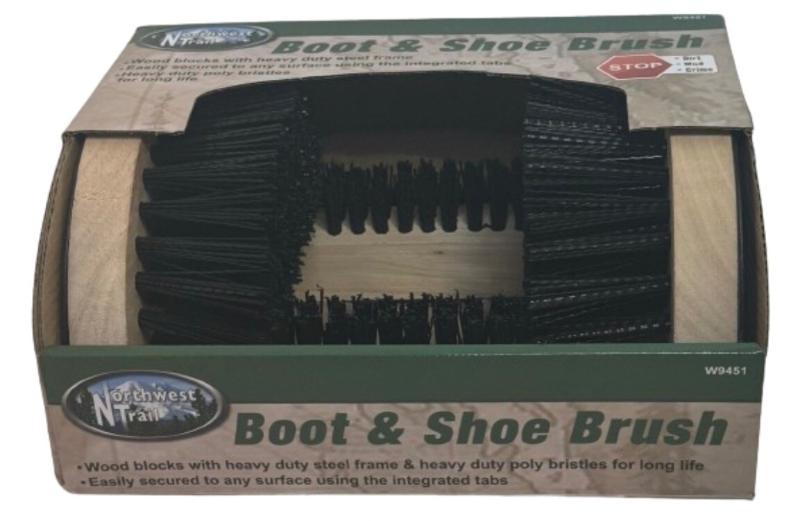 Performance Tool W9451 Boot Brush Cleaner Floor Mount With Hardware, New in Box