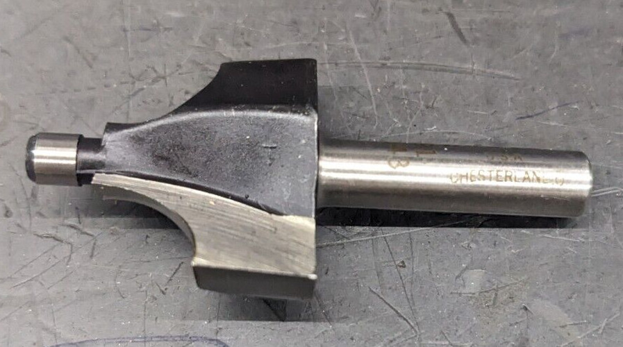 Tarpley Beading Router Bit Pilot 3/8" Radius 1" CD HSS 91-343 USA - Bead