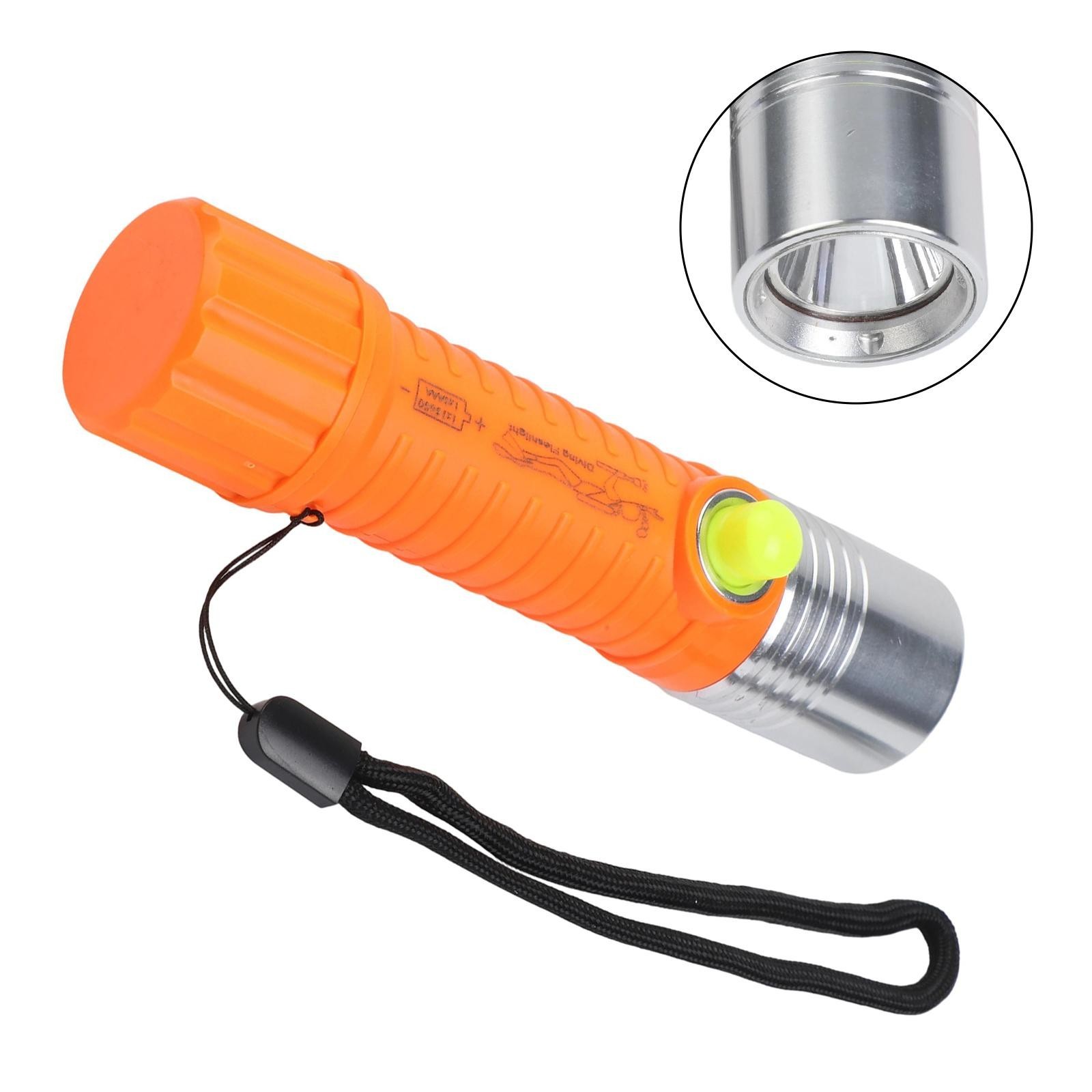 Pratical Flashlight Torch Underwater Lamp Shock-proof Waterproof 148x34.5mm