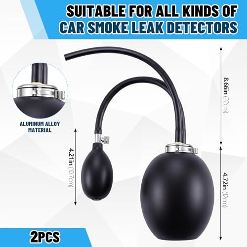 Pcs Universal Easy Intake Adapter Automotive Smoke Machine Inflatable 2 Silver