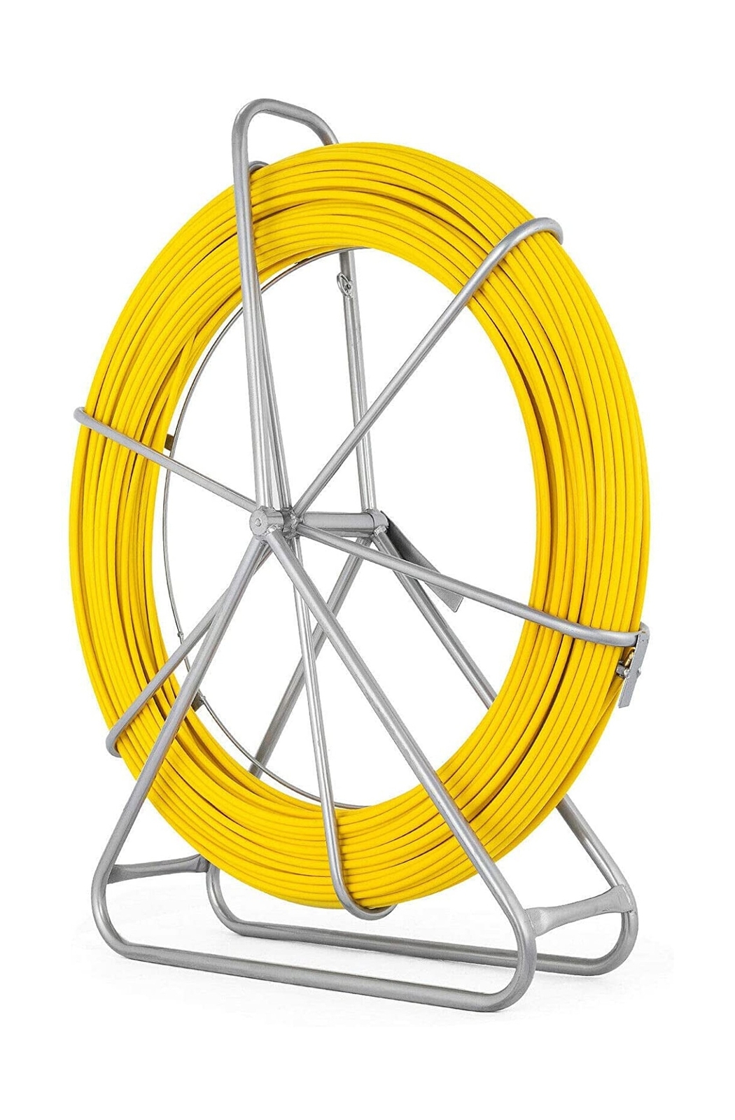 Fish Tape Fiberglass 6MM 656FT,Duct Rodder Fish Tape Puller Fiberglass Wire C...