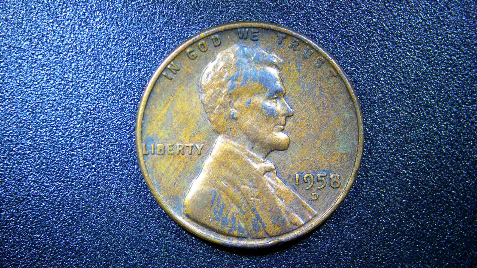 1958 D Lincoln Wheat Lamination Error