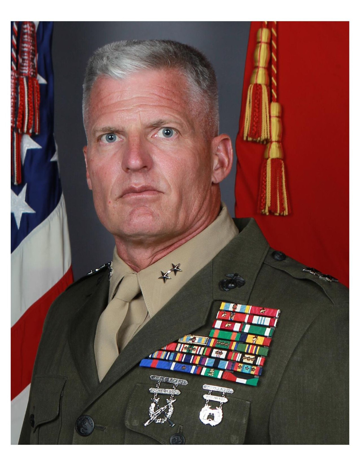 United States Marine General Roger B. Turner, Jr. 8x10 Photo On 8.5" x 11"