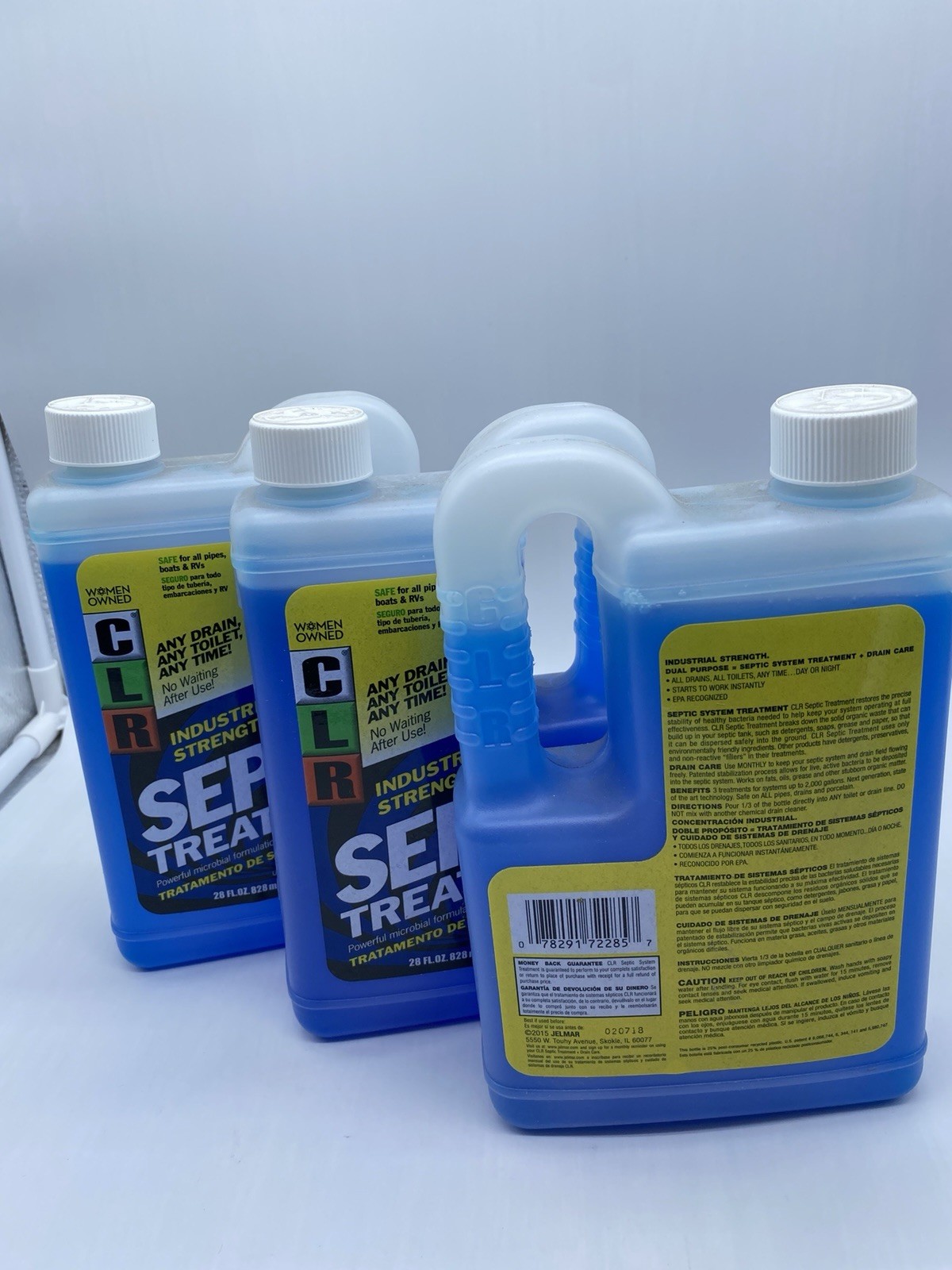3 CLR Healthy Septic System Microbial Support Treatment 28 Oz Each Bs320