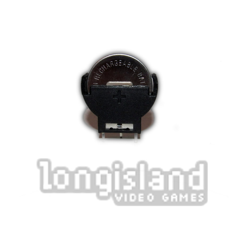 Sega Dreamcast Replacement Battery Holder & Rechargeable Clock Battery - Mod Kit