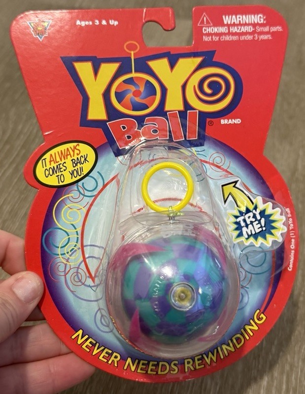 Yo-yo ball Original 2011 Blue & Purple Checkered Big Time Tricks