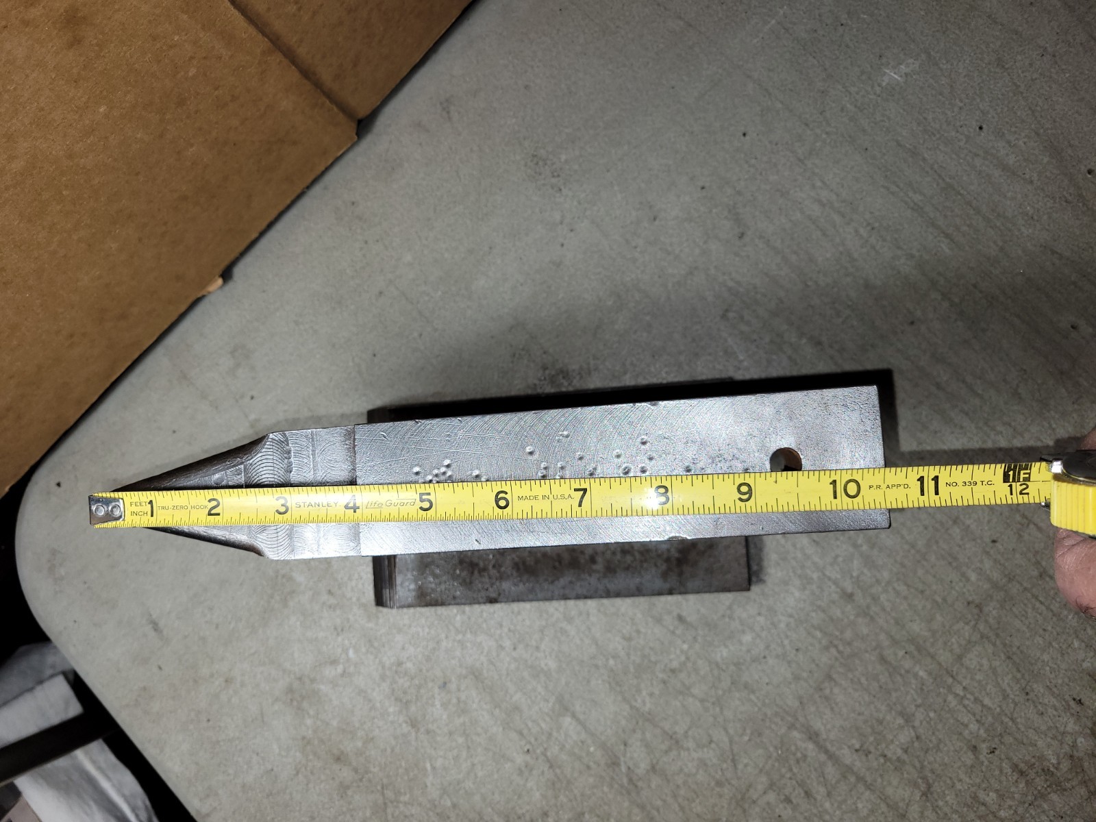 Vintage User/Artisan made bench top anvil 15 pound blacksmithing tool