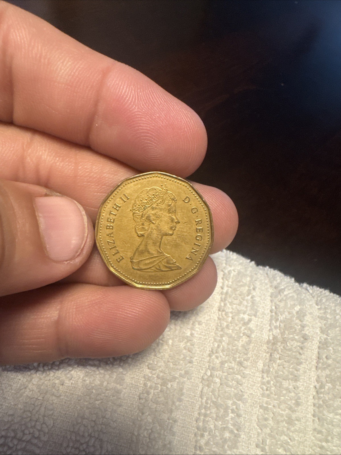 1989 Canada One Dollar Loonie Canadian $1 Loon Actual Coin TB6554*