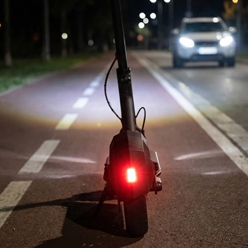 Rear Guard Safe Attachments Easy Setups Scooter Mud Guard With Reflective Strips