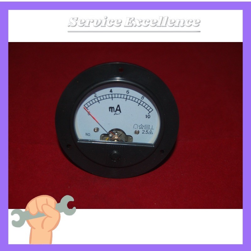 1PCS AC 0-10mA ROUND Analog Ammeter Panel AMP Current Meter Dia. 90mm direct Co