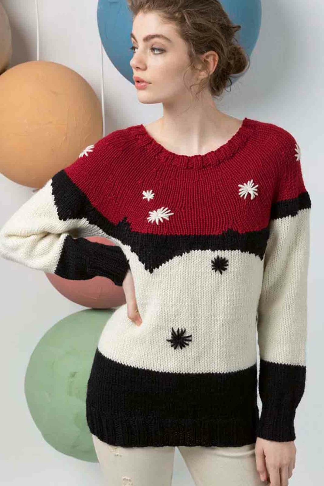 Pullover - Lang Yarns Carpe Diem - Model Package Knitting Package With An
