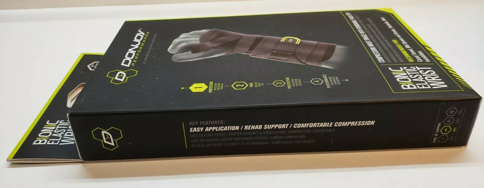 DonJoy Bionic Elastic Compression Wrist Brace Support RIGHT Hand XSMALL / SMALL
