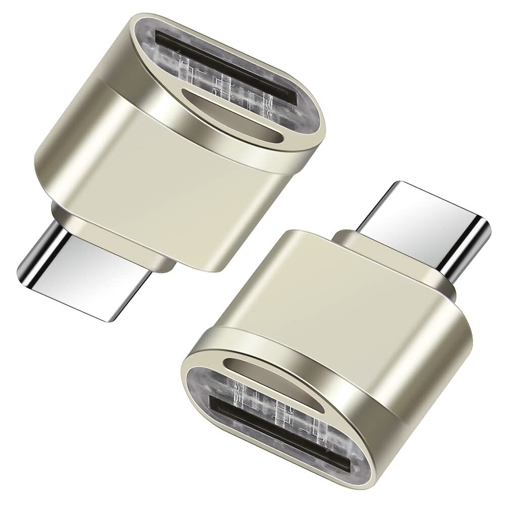 2X Type C To Micro SD TF Card Reader OTG USB Adapter Converter For Samsung Phone