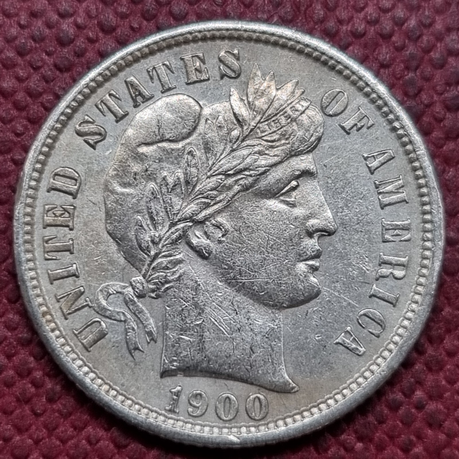 1900 S Barber Dime 10c High Grade UNC UNCIRCULATED #80783
