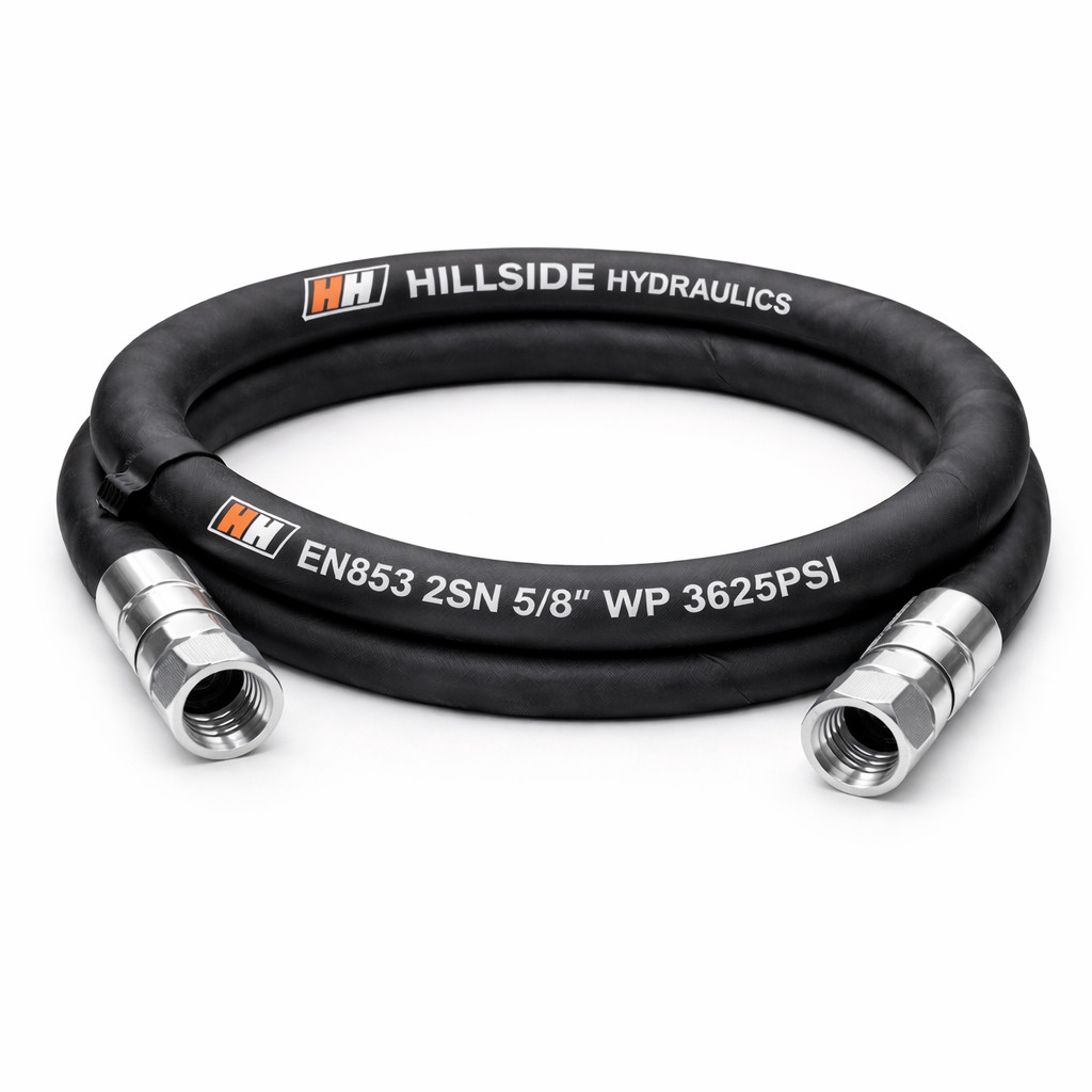 5/8” Hydraulic Hose Assembly - JIC 10F Swivel x JIC 10F Swivel (2-Wire) 3625 PSI