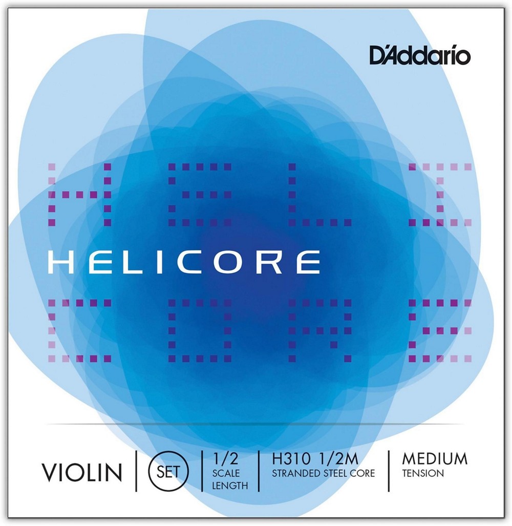 D'Addario Helicore Violin Set Strings 1/2 Size