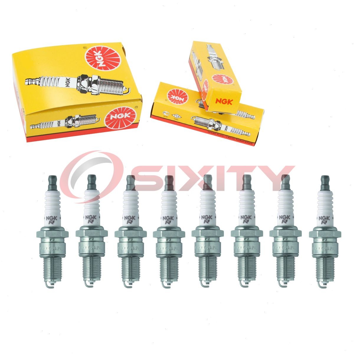 8 pcs NGK Standard Spark Plugs for 1966-1969 Chevrolet Corvette 7.0L V8 - sk