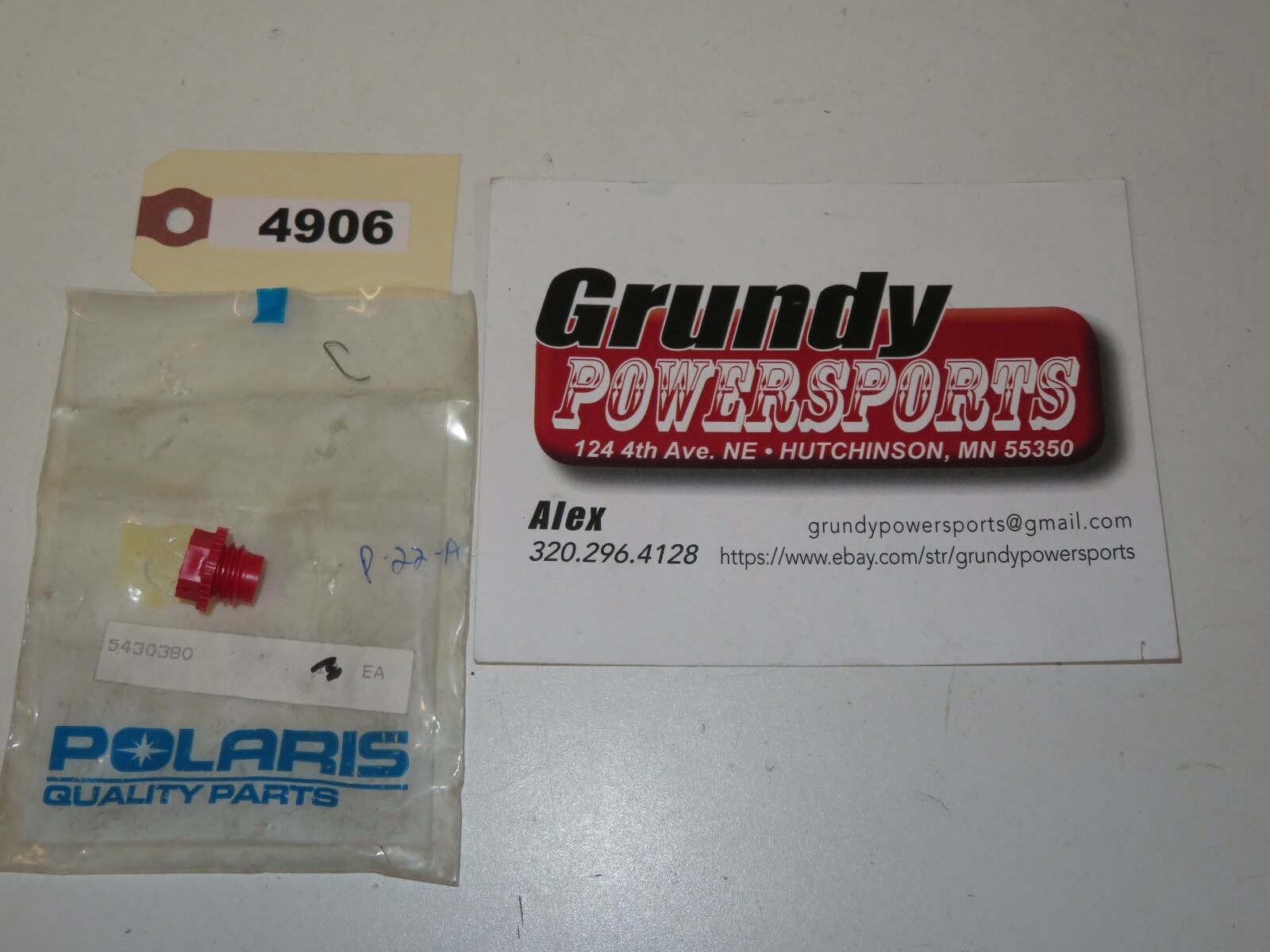 Polaris - New OEM Chaincase Plug Red - 5430380