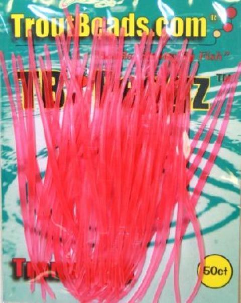 TroutBeads TB Peggz Package of 50 Trans-Pink Pegs Trout Bass Fishing