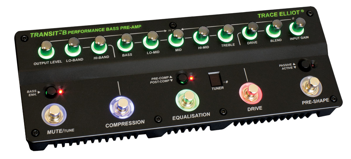 Trace Elliot Transit B Pro Grade Bass Guitar Pre-Amp Pedal and Effects 3615880