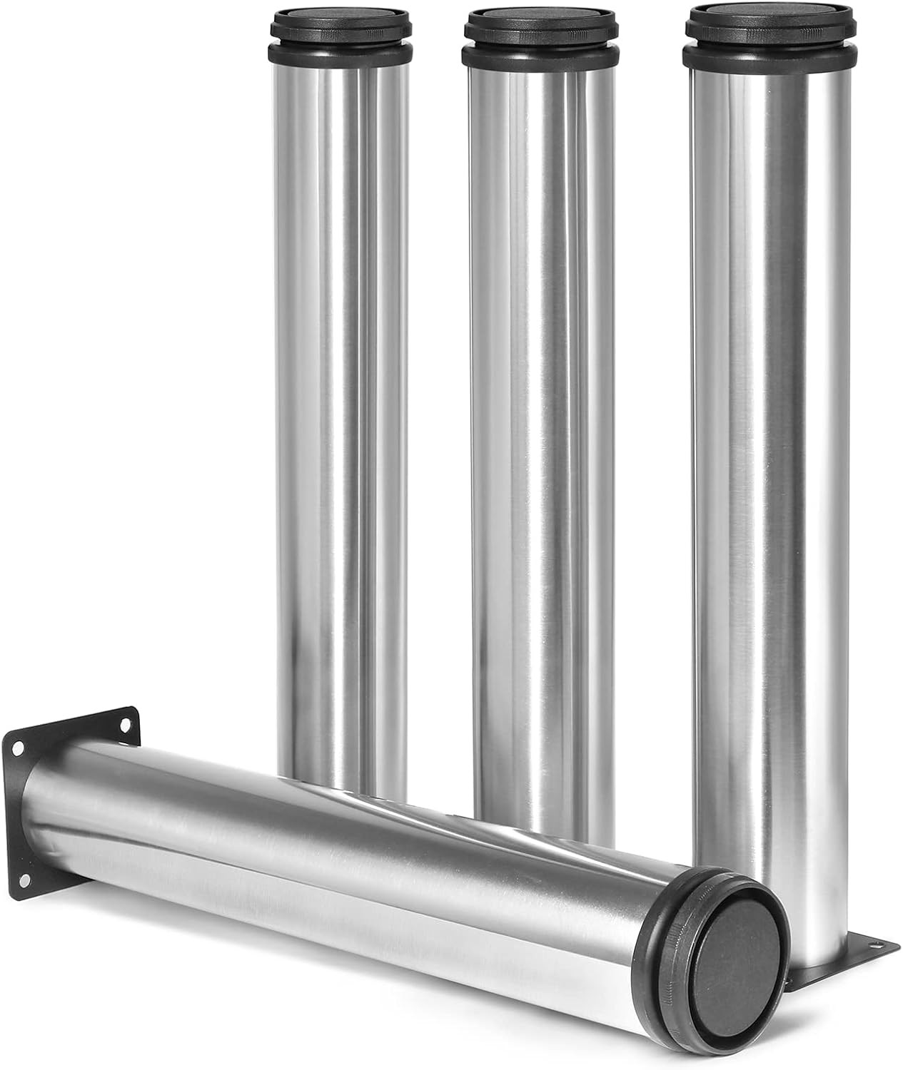 12 Inch Metal Furniture Legs Stainless Steel Adjustable Legs Silver Metal Legs R