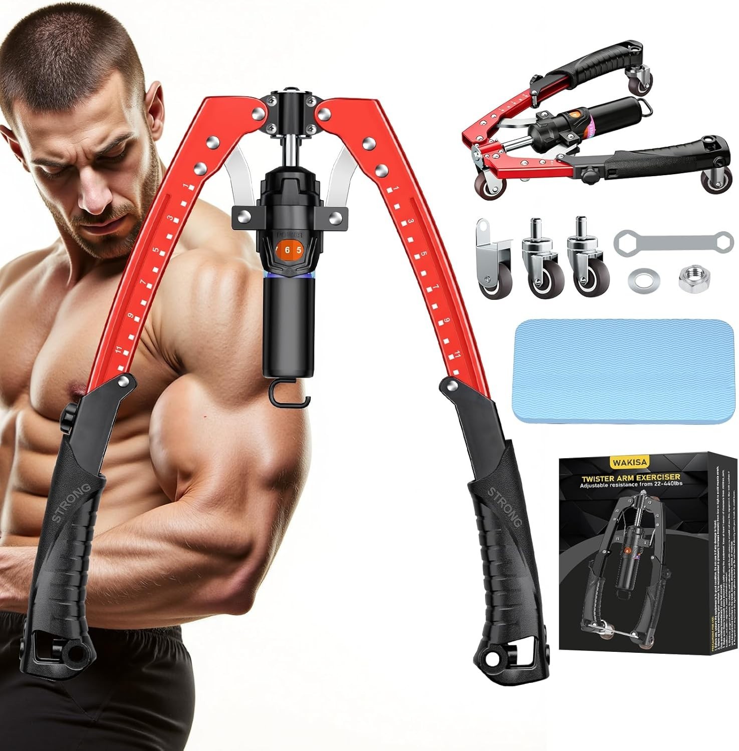 Chest & Arm Twister & Core Trainer, Hydraulic Power Coreflex Twister Chest Worko