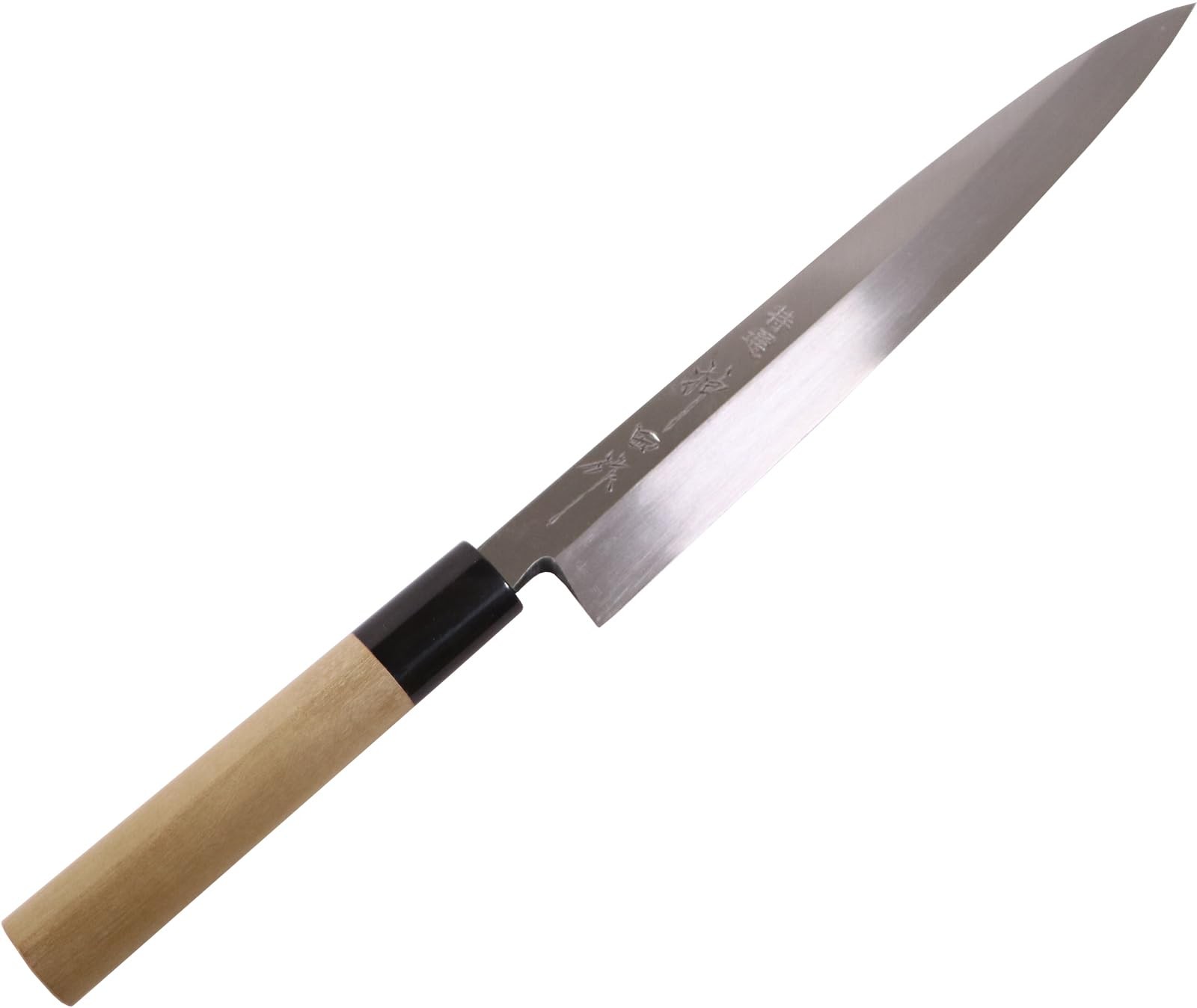 Kanda Yanagiba Knife, Yasugi White Steel, 240mm, Professional Grade, for Cutting
