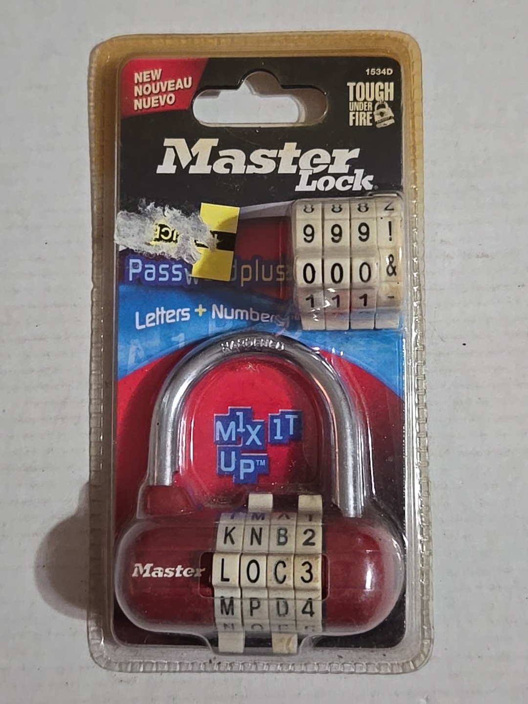 Master Lock Password Plus Combination Lock 1534D School Password NEW