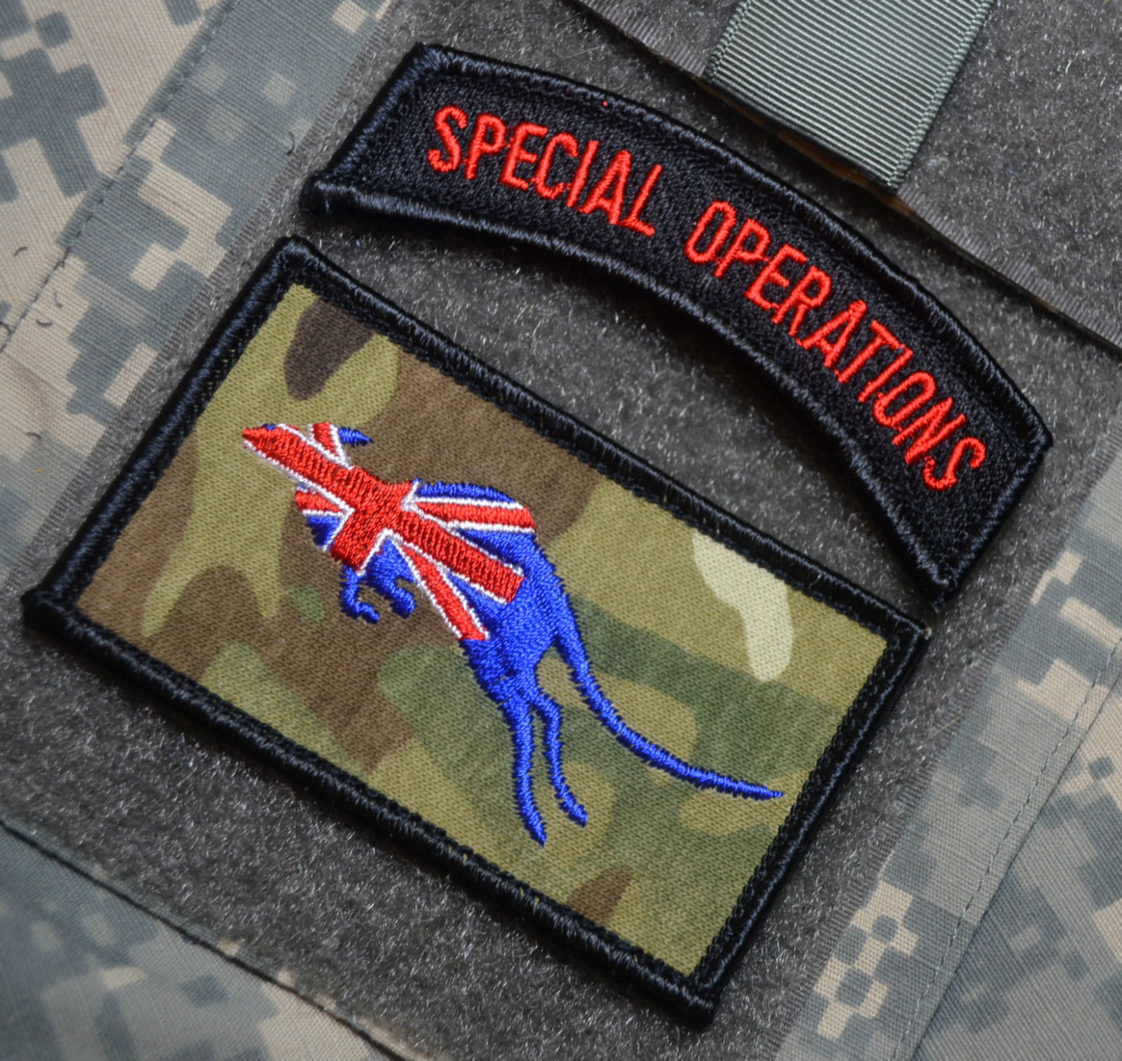 Operation Slipper Australian Defence Force ADF Afghan 2-PC: Aussie Flag + SP OPS